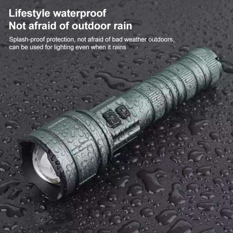 G62 20W White Laser Wick Telescopic Zoom LED Flashlight