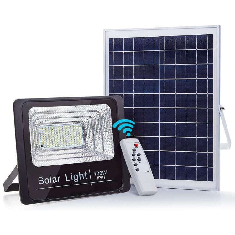 100W 281 LEDs IP67 Waterproof Solar Power Flood Light with Remote Control