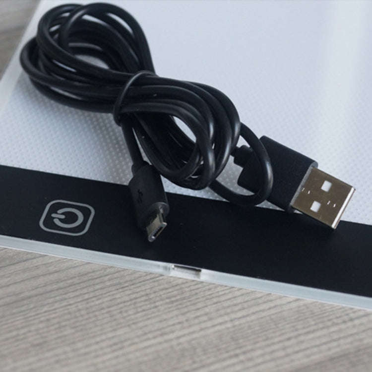 Ultra-thin A4 Size Portable USB LED Artcraft Tracing Light Box Copy Board Brightness Control for ...