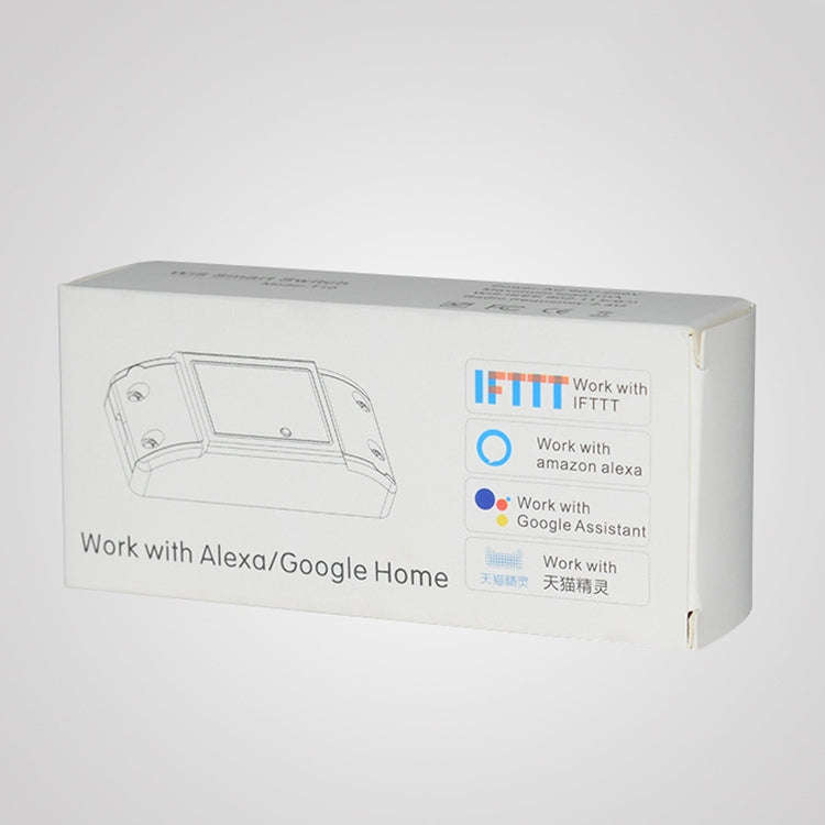 10A Single Channel WiFi Smart Switch Wireless Remote Control Module Works with Alexa & Google Hom...