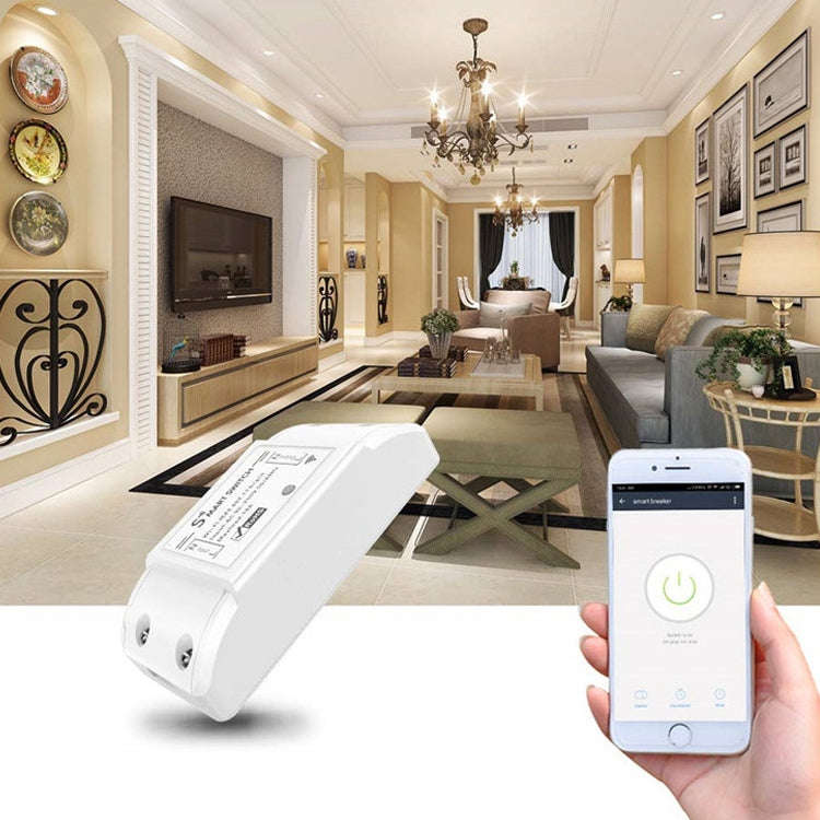 10A Single Channel WiFi Smart Switch Wireless Remote Control Module Works with Alexa & Google Hom...
