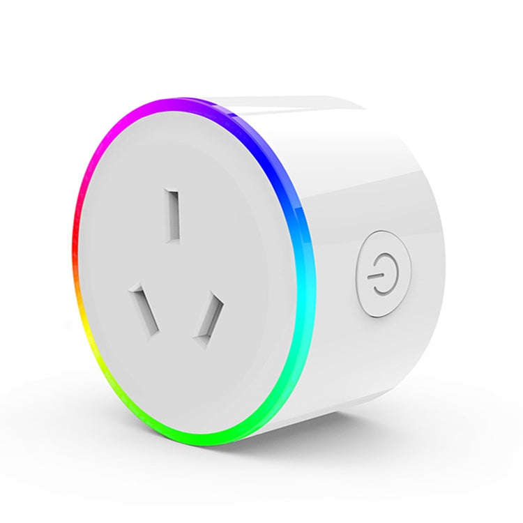 10A RGB Scene Light WiFi Remote Control Smart Socket Works with Alexa & Google Home & IFTTT, AC 1...