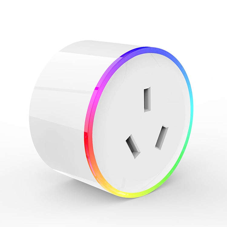 10A RGB Scene Light WiFi Remote Control Smart Socket Works with Alexa & Google Home & IFTTT, AC 1...