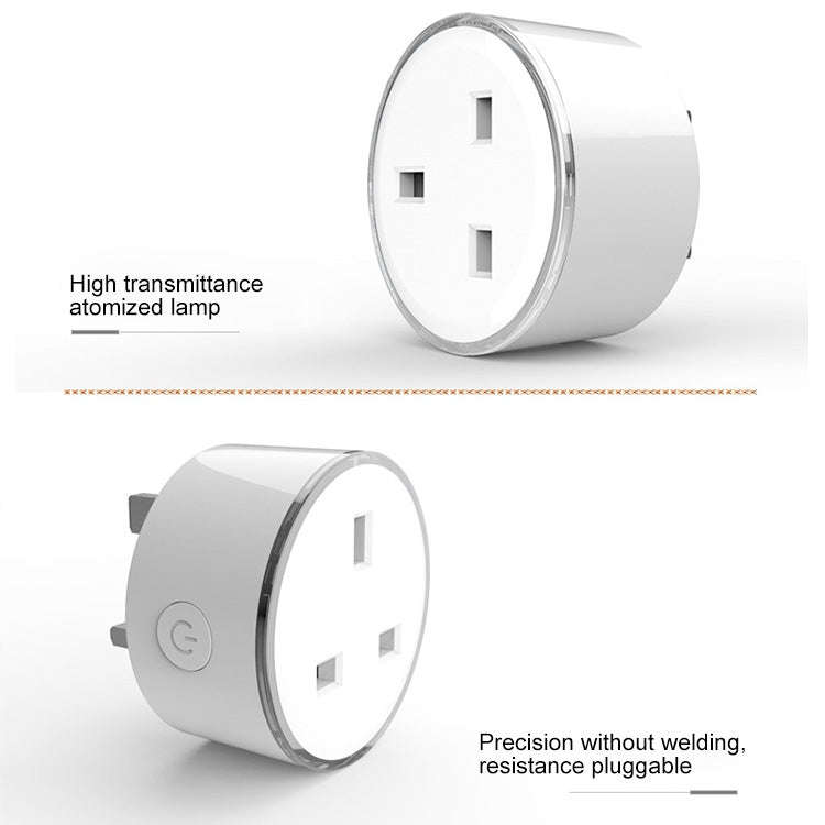 10A RGB Scene Light WiFi Remote Control Smart Socket Works with Alexa & Google Home, AC 220-240V,...