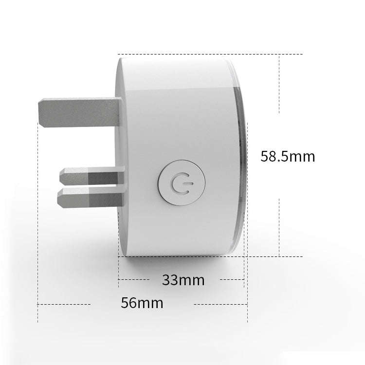 10A RGB Scene Light WiFi Remote Control Smart Socket Works with Alexa & Google Home, AC 220-240V,...