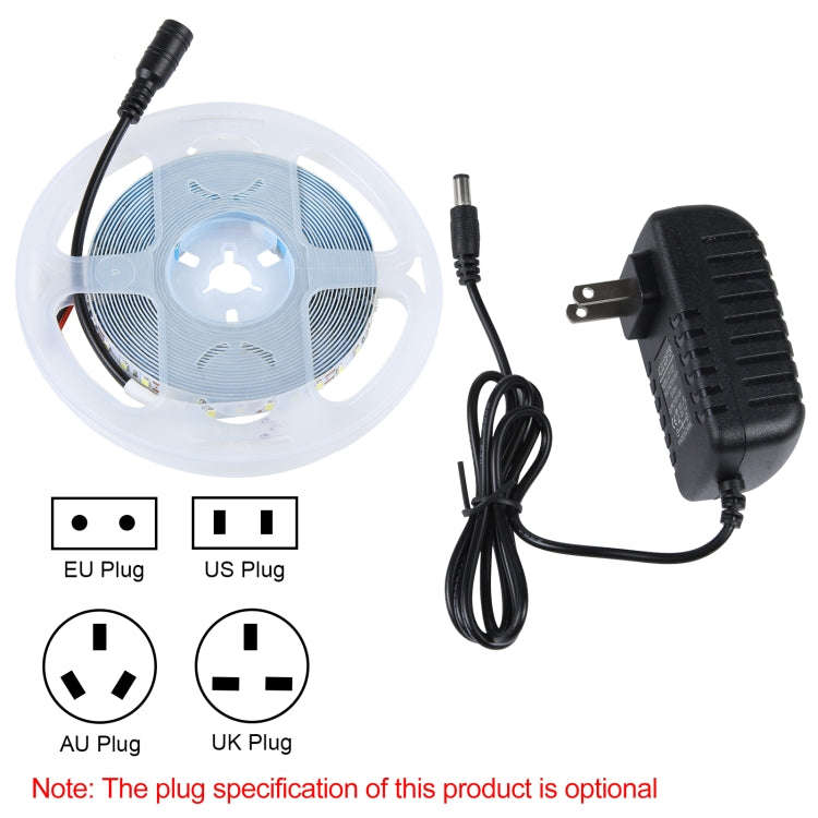5m Bare Board 2835 SMD RGB LED Rope Light, 120LED/m, 12V 2A 100-240V (US Plug)