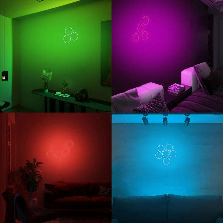 80mm 3W DIY Assembly Light COB LED Decorative Circle DC9V (Ice Blue Light)