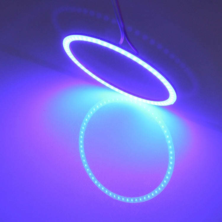 90mm 3W DIY Assembly Light COB LED Decorative Circle DC9V (Ice Blue Light)