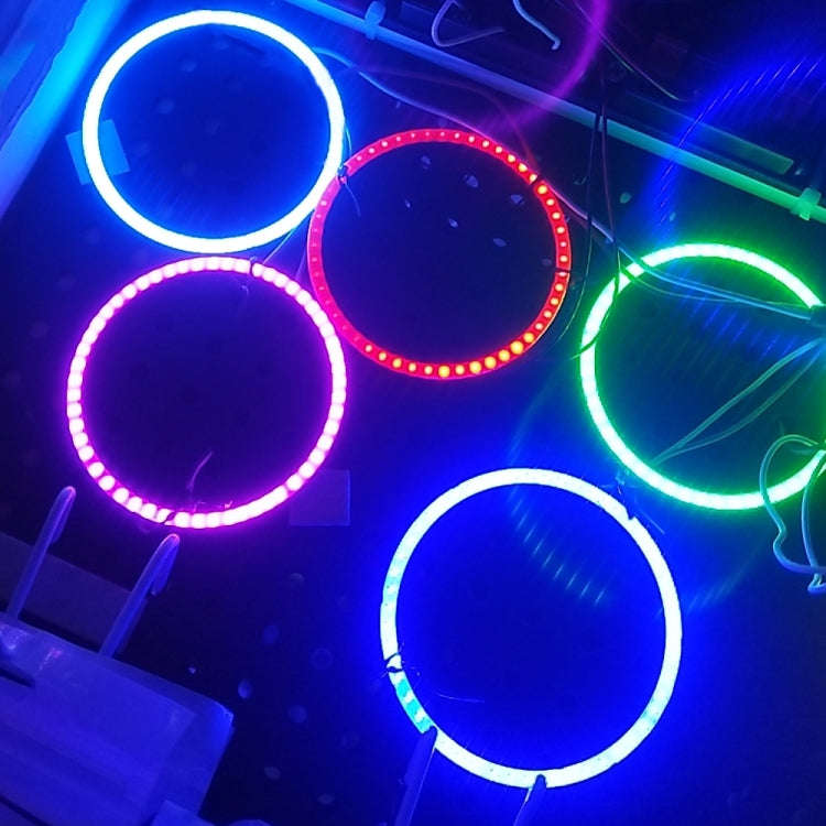 90mm 3W DIY Assembly Light COB LED Decorative Circle DC9V (Ice Blue Light)