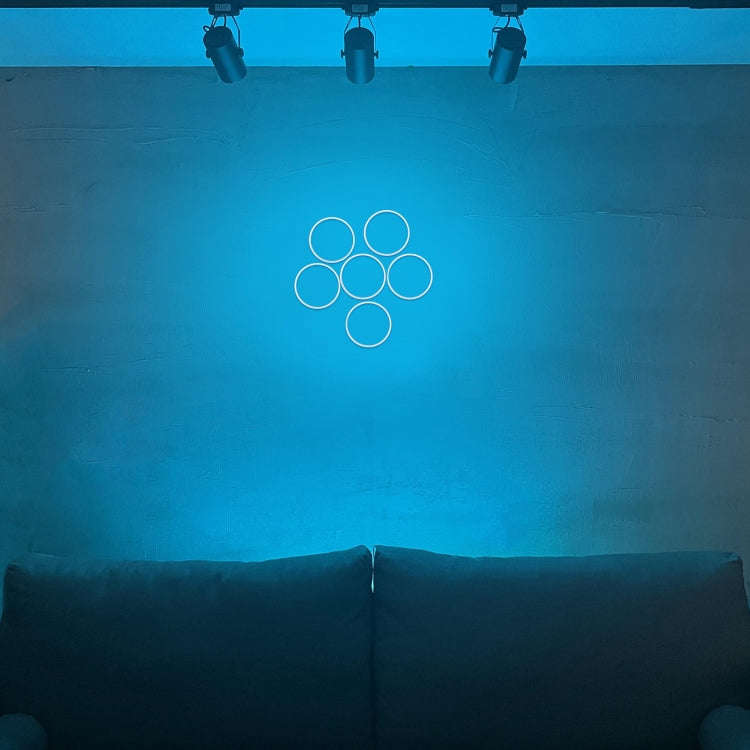 100mm 3W DIY Assembly Light COB LED Decorative Circle DC9V (Blue Light)