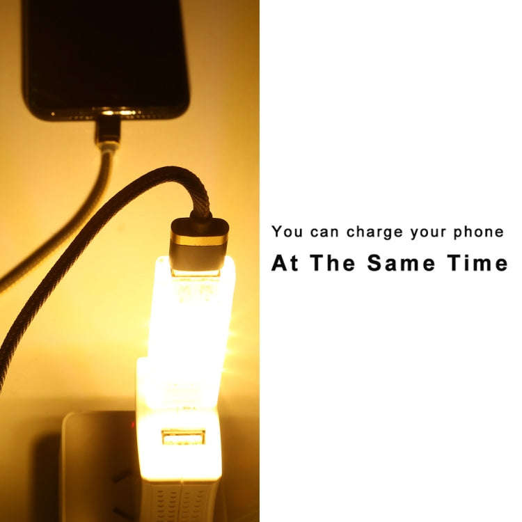 12 LEDs Double Sided Stackable USB Light(Warm White)