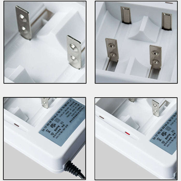 AC 220V 2 Slot Battery Charger for AA & AAA & C / D Size Battery, CN Plug