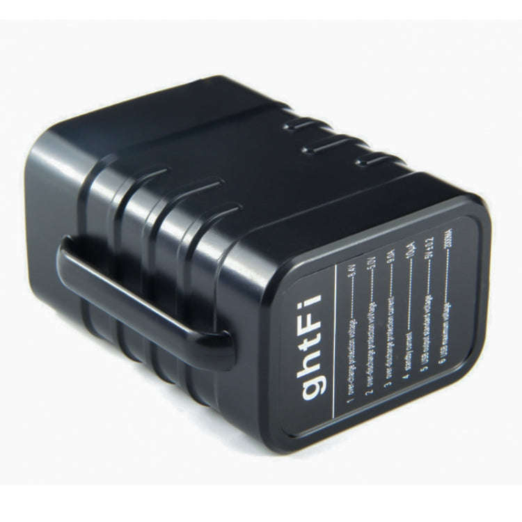 6 Sections 18650 Battery Multi-function Mobile Power Box with 12.4v Round Head & 5v USB Dual Volt...