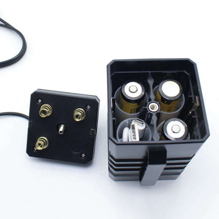 3 Sections 18650/26650 IPX7 Waterproof Battery Box with 16.8v Round Head & 5v USB Connector Outpu...