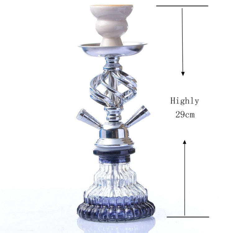 MHQ-1 Double Pipe Hookah Glass Pot Set