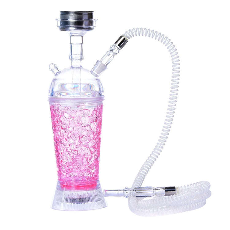 GDH-01 Acrylic Single Pipe Hookah Set (Red)