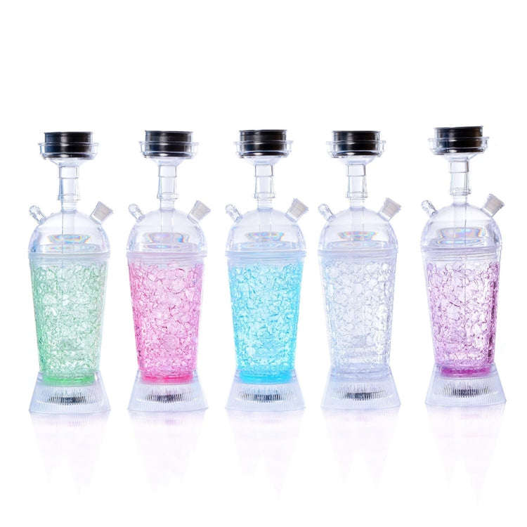GDH-01 Acrylic Single Pipe Hookah Set (Blue)