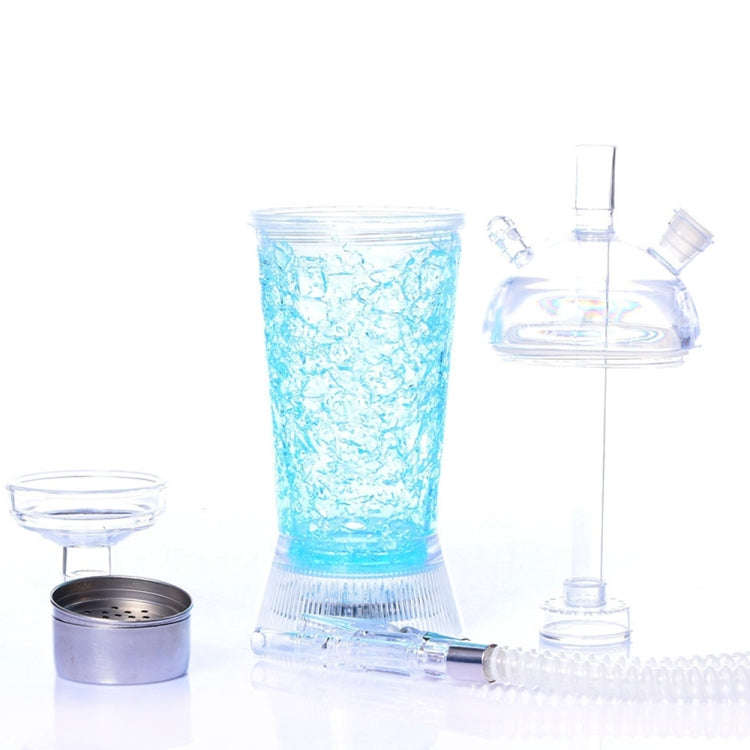 GDH-01 Acrylic Single Pipe Hookah Set (Red)