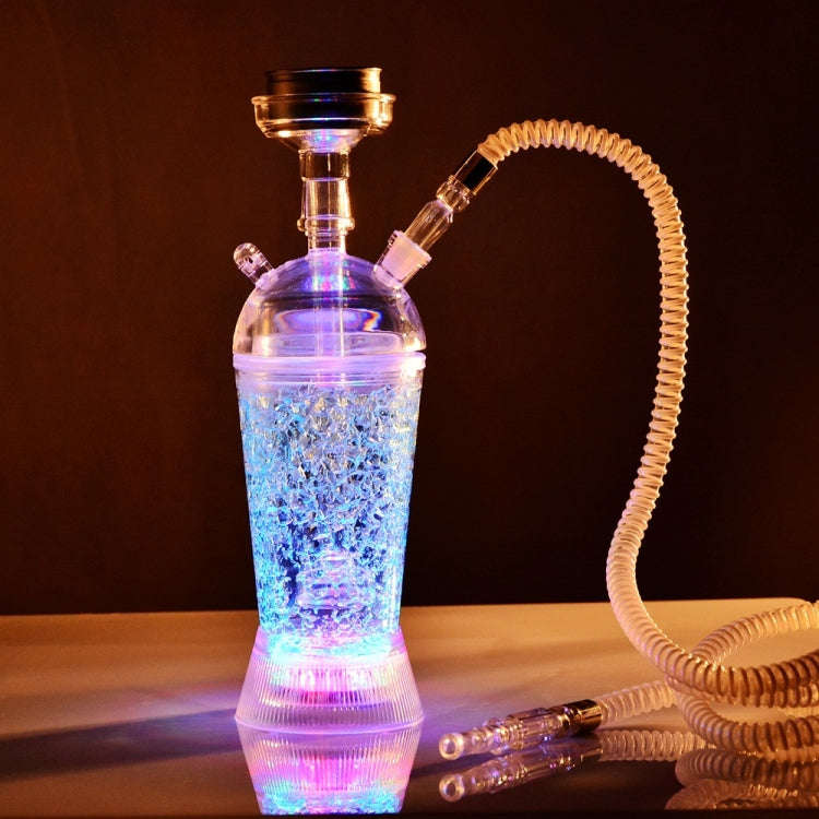GDH-01 Acrylic Single Pipe Hookah Set (Red)