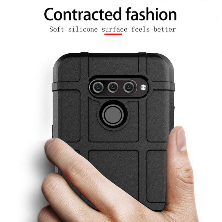 Shockproof Protector Cover Full Coverage Silicone Case for LG Q60 (Army Green)