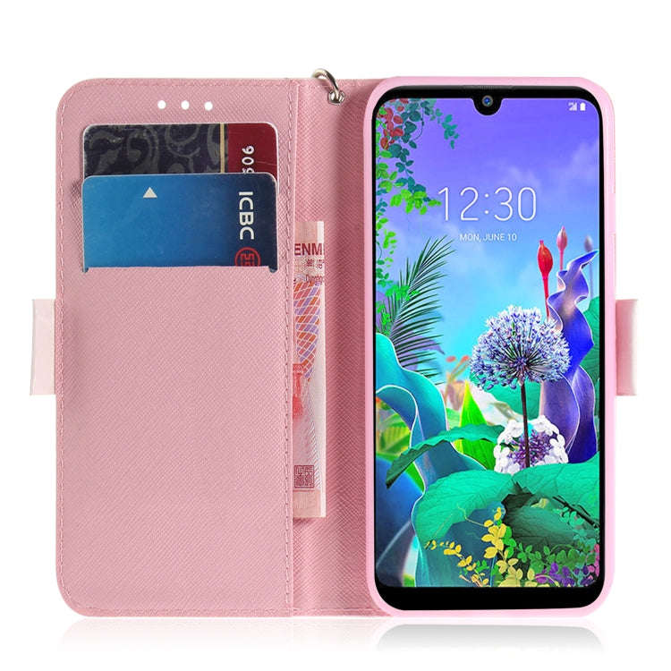 3D Painting Butterfly High Heels Pattern Coloured Drawing Horizontal Flip Leather Case for LG Q60...