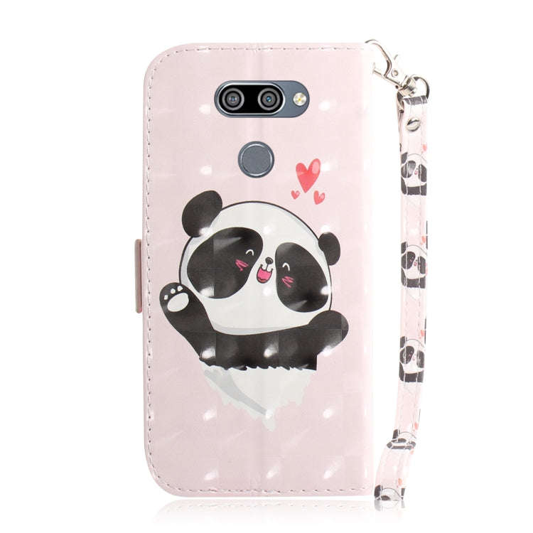 3D Painting Love Bear Pattern Coloured Drawing Horizontal Flip Leather Case for LG K50, with Hold...