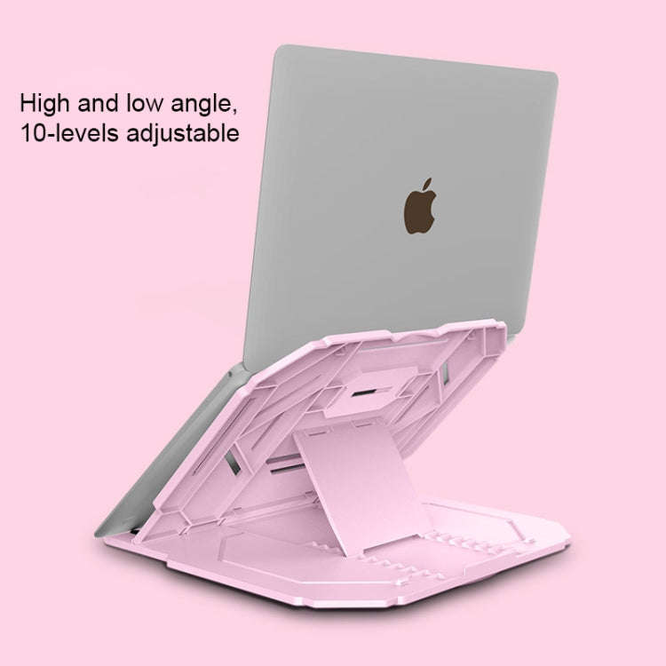 T3 Multi-function Hollow Design Cooling Bracket with 10-Level Adjustable Angle for Notebook,  Mac...