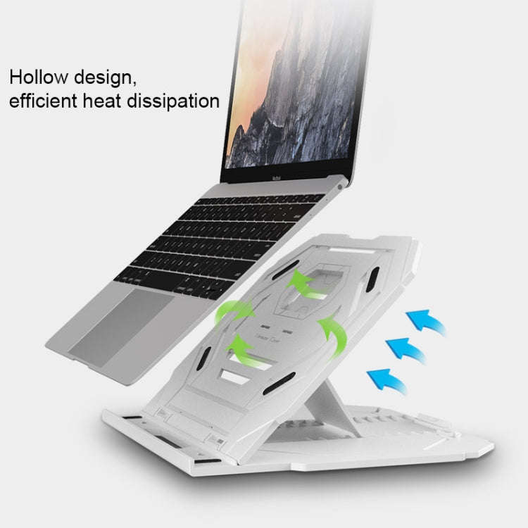T3 Multi-function Hollow Design Cooling Bracket with 10-Level Adjustable Angle for Notebook,  Mac...