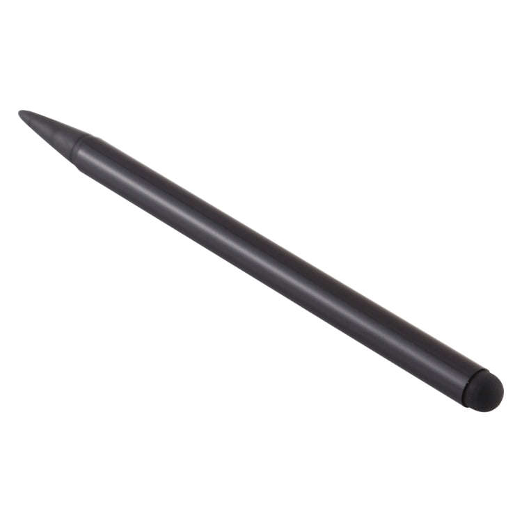 Resistive Capacitive Touch Screen Precision Touch Double Tip Stylus Pen(Black)