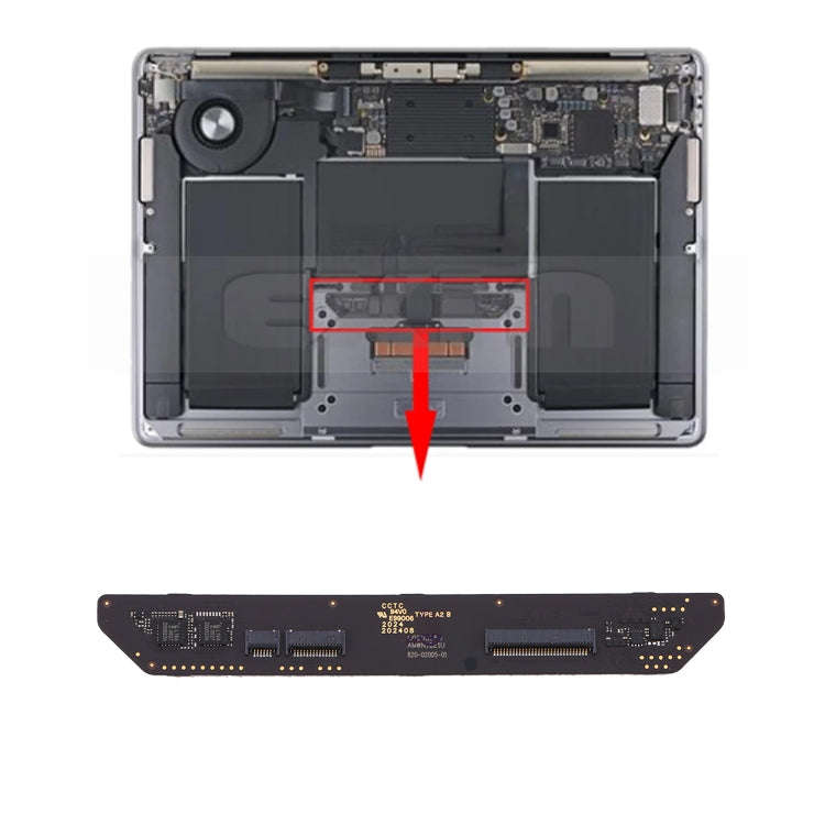 TouchPad Keyboard Connector Board For Macbook Air 13 inch Retina A2179 2020 EMC3302 821-02005-01 ...