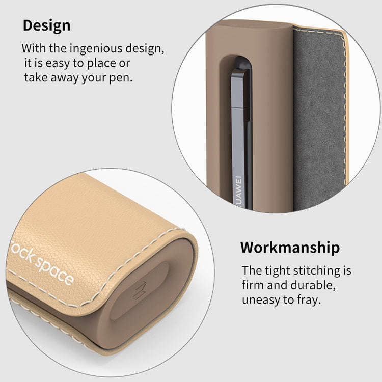 ROCK SPACE RPC1612 For Huawei M-Pen 2 PU Leather+Silicone Anti-drop Magnetic Absorption Storage P...