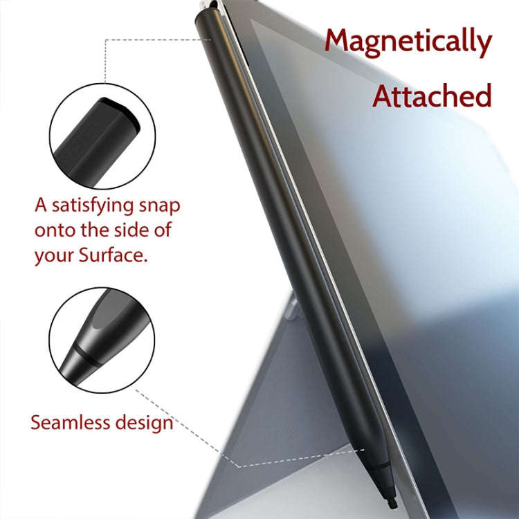 JD03 Magnetic Touch Stylus Pen with Tilt Function for MicroSoft Surface Series (Black)