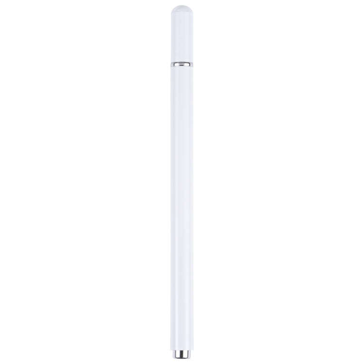 366 Universal Silicone Disc Nib Capacitive Stylus Pen with Magnetic Cap(White)