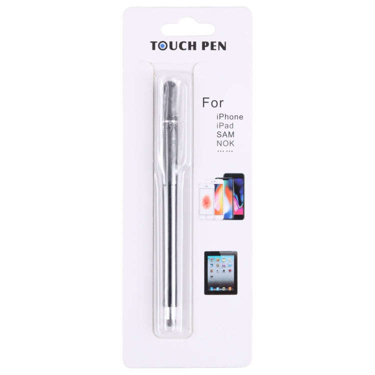 361 2 in 1 Universal Silicone Disc Nib Stylus Pen with Mobile Phone Writing Pen & Magnetic Cap(Bl...