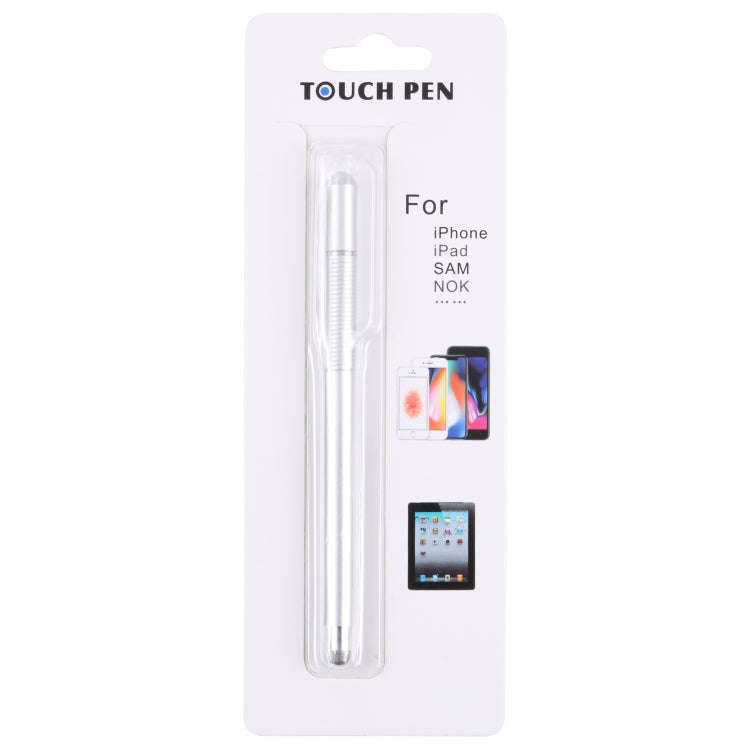 361 2 in 1 Universal Silicone Disc Nib Stylus Pen with Mobile Phone Writing Pen & Magnetic Cap(Si...