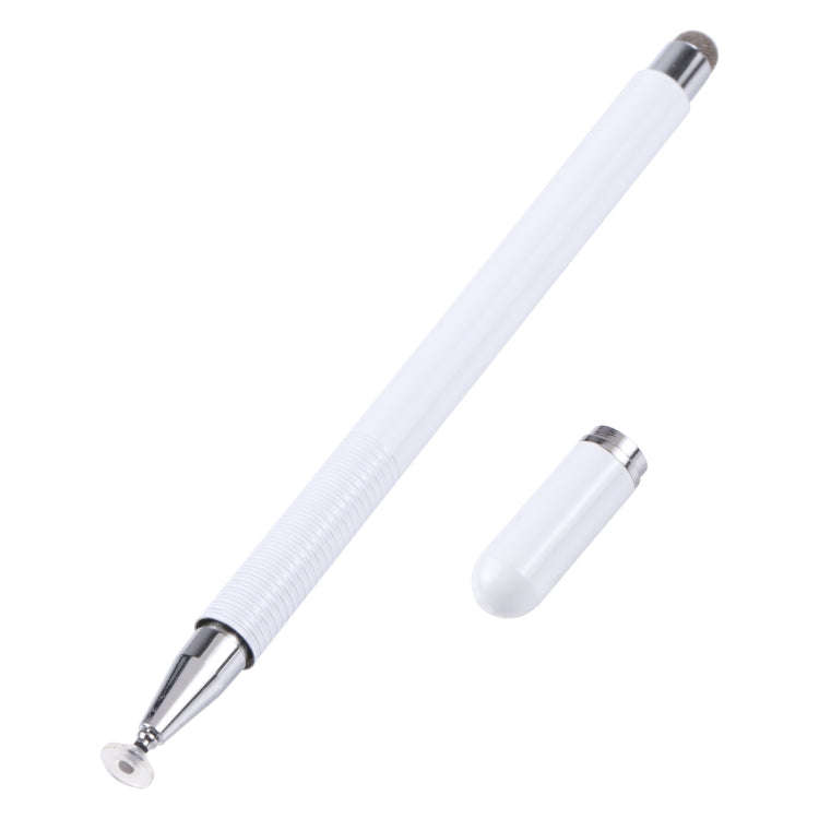 361 2 in 1 Universal Silicone Disc Nib Stylus Pen with Mobile Phone Writing Pen & Magnetic Cap(Wh...