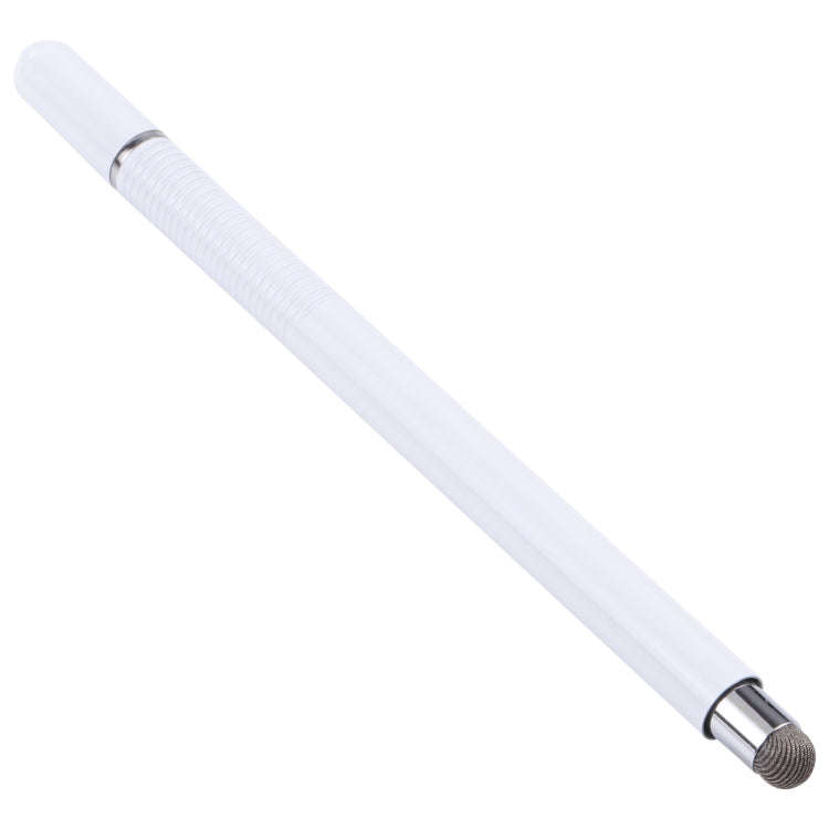 361 2 in 1 Universal Silicone Disc Nib Stylus Pen with Mobile Phone Writing Pen & Magnetic Cap(Wh...