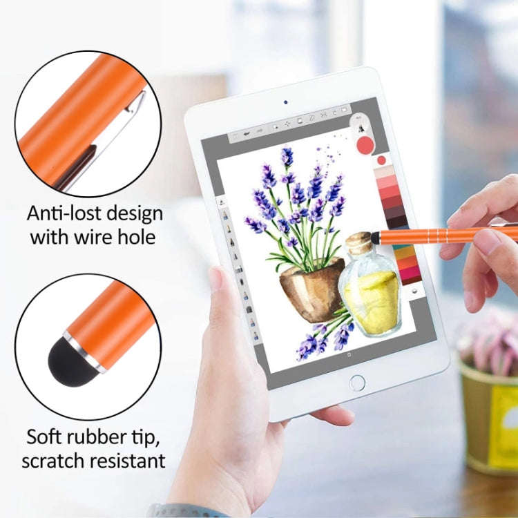 Universal Three Rings Mobile Phone Writing Pen (Orange)