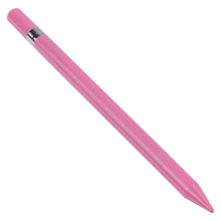 Pt360 2 in 1 Universal Silicone Disc Nib Stylus Pen with Common Writing Pen Function (Pink)