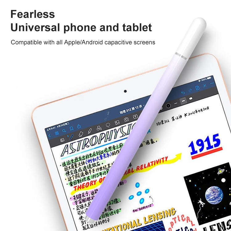 Universal Nano Disc Nib Capacitive Stylus Pen with Magnetic Cap & Spare Nib (Rose Gold)