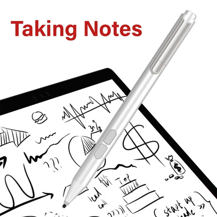 JD02 Prevent Accidental Touch Stylus Pen for MicroSoft Surface Series (Silver)