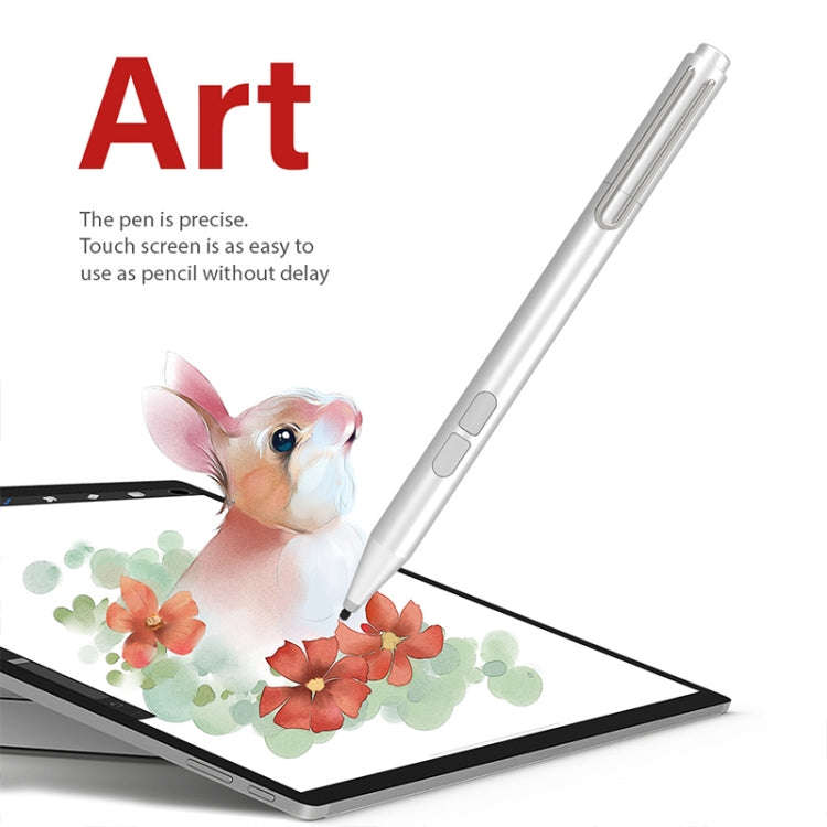 JD02 Prevent Accidental Touch Stylus Pen for MicroSoft Surface Series (Silver)