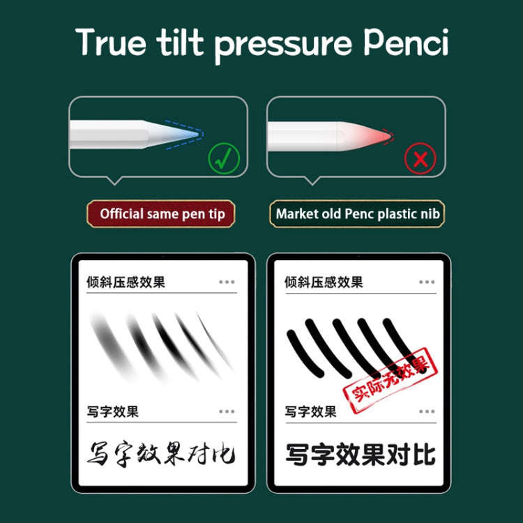 JD12 Anti-mistouch Stylus Pen with Battery Display(White)