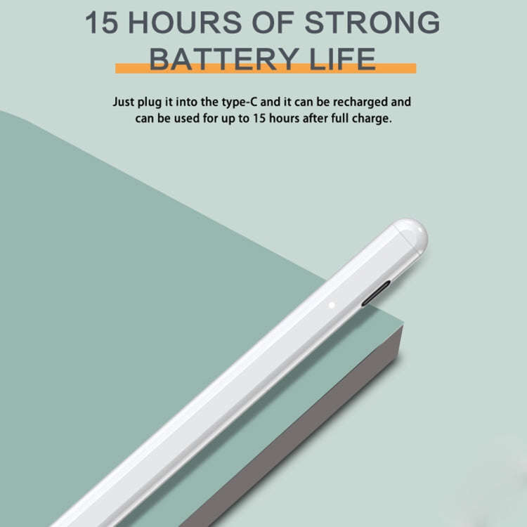 JT11 Universal Active Capacitive Stylus Pen (White)