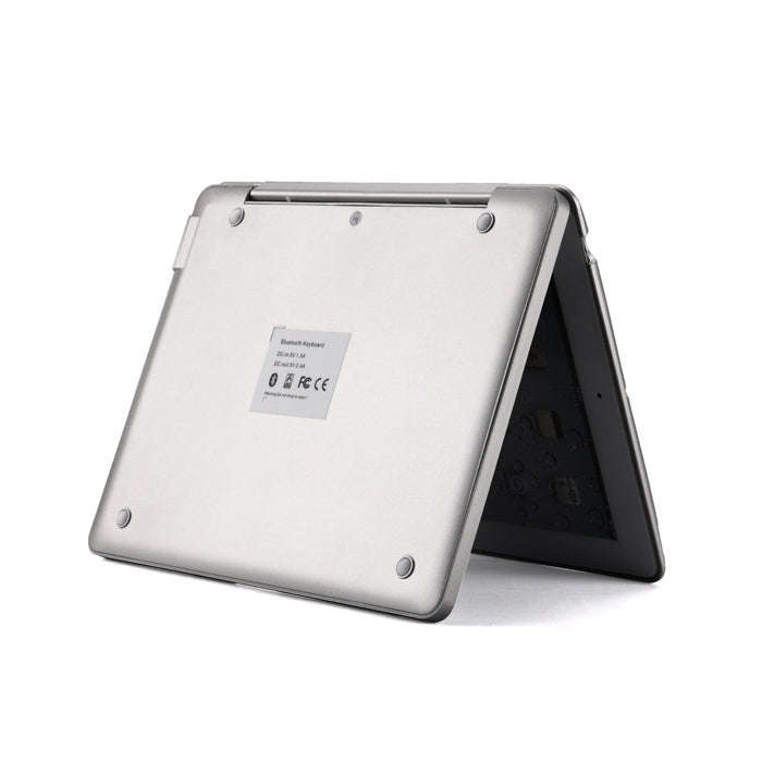 P2095 For iPad 4 / 3 / 2 Laptop Version Aluminum Alloy Bluetooth Keyboard Tablet Case(Silver)
