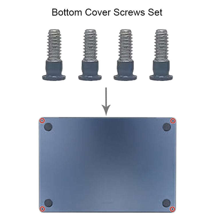 For MacBook Air 15.3 M2 A2941 Bottom Cover Screws Set (Grey)