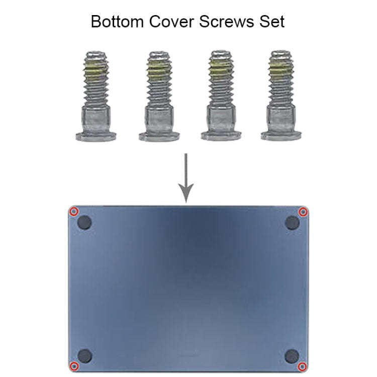 For MacBook Air 15.3 M2 A2941 Bottom Cover Screws Set (Silver)