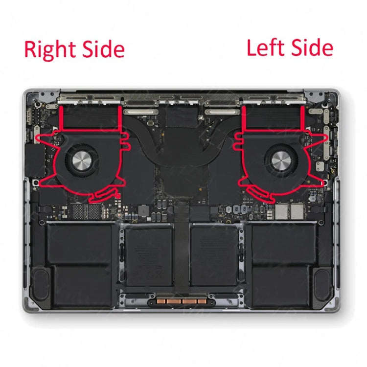 1 Pairs CPU Cooling Cooler Fan For MacBook Pro M2 14 A2779 2023 EMC3650
