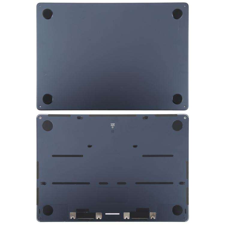 For MacBook Air 13.6 inch A3113 2024 EMC8611 Computer Case Bottom Cover (Midnight)