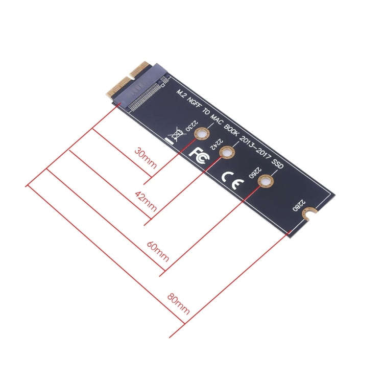 M.2 PCIE NVME SSD to Mac Book Air Pro 2013-2017 SSD Hard Drive Adapter Board For A1465 A1466 A139...